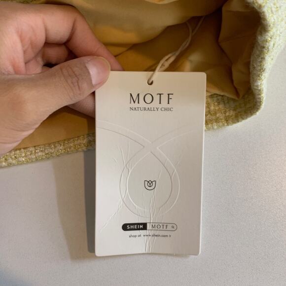 Motf Dress Womens XS Extra Small Two Tone Beaded Tweed Metallic Lined Back Zip - Picture 8 of 16